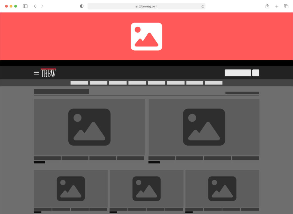 TBBW - Top Scroller Ad Mockup
